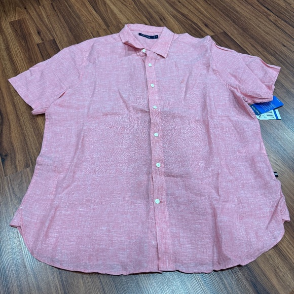Nautica Linen Shirt - Picture 1 of 5